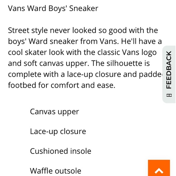 Ward Boys vans size yt(youth)7, 8 1/2 -9in women’s - Picture 11 of 11